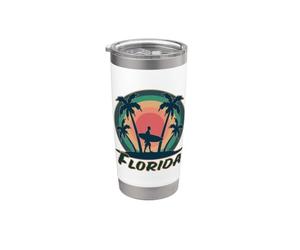 Retro Surfer, Florida Stainless Steel Insulated Tumbler
