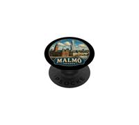 Retro Sweden Malmö Souvenir/Malmo PopSockets Adhesive PopGrip