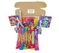 Retro Sweet Box with 50 Assorted Classic Sweets - 590g of Fizzy, Chewy, and Tangy Candies