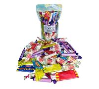 Retro Sweet Mix Gift Pouch - 36 Fizzy & Fruity Old School Chews - 80s/90s Classic Candy - Thank You, Party Bag, Birthday Favours - EL Sweets