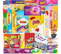 Retro Sweets Gift Box Hamper - Classic Nostalgic UK Sweet Selection in Letterbox Packaging - Variety Candy Treat Box for Adults & Kids, Birthday, Christmas, Fathers Day Gift