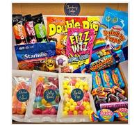 Retro Sweets Gift Box | Sherbet Pips, Jelly Beans, Rhubarb & Custards, Love Hearts, Wham, Starmix, Popping Candy, Refreshers & more | Letterbox Gifts for Birthdays Men, Women & All Occassions