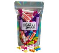 Retro Sweets Gift Pouch by EL Sweets | 36 Old School Mini Chews, Fizzy & Fruity Treats | 80s 90s Nostalgic Sweet Mix | Birthday Gift Bag, Party Favours, Thank You Treats | Classic British Candy