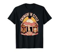 Retro Swingin Style Jukebox Diner 1950s Dance Aesthetic T-Shirt