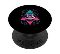 Retro Synthwave Slow Loris PopSockets Adhesive PopGrip