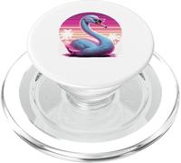 Retro Synthwave Swan Sunglasses Swans PopSockets PopGrip for MagSafe