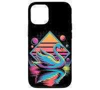 Retro Synthwave Swan Swans Case for iPhone 12/12 Pro