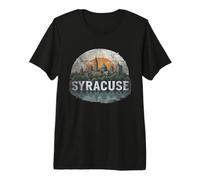 Retro Syracuse Landscape Vintage Souvenir Premium T-Shirt