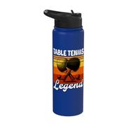 Retro Table Tennis Legend Table Tennis Stainless Steel Insulated Water Bottle