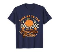 Retro Take Me to The Pumpkin Patch Autumn Fall Thanksgiving T-Shirt