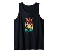 Retro Talk Less Smile More Tank Top