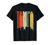 Retro Tampa Florida Cityscape Downtown Skyline Distressed T-Shirt