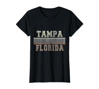Retro Tampa Florida Value Graphic T-Shirt, Women, Black, L