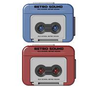 Retro Tape Recorder Keychain | Mini Cassette Player Keyring | Vintage Music Cassette Tape Player Keychain Pendant | Portable Recorder Backpack Keyring Charm Gift for Women & Men