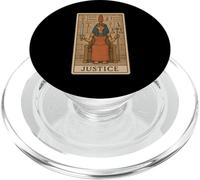 Retro Tarot Card Justice Ancient Egypt Goddess Egyptian PopSockets PopGrip for MagSafe