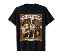 Retro Tattoo Studio Dog Enthusiast Classic Ink Design T-Shirt