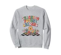 Retro Teacher First Day Teaching Future Leaders Men Women Sweatshirt
