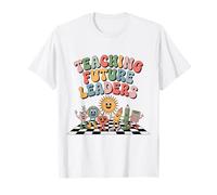 Retro Teacher First Day Teaching Future Leaders Men Women T-Shirt