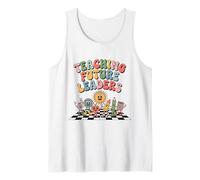 Retro Teacher First Day Teaching Future Leaders Men Women Tank Top