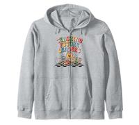 Retro Teacher First Day Teaching Future Leaders Men Women Zip Hoodie