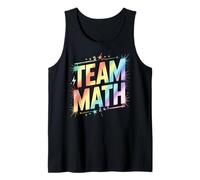 Retro Team Math Physics Crew Teacher I Teach Geek Tech Lab Tank Top