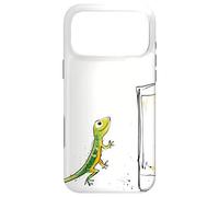 Retro Tech TV Static Noise Gecko Art Case for iPhone 17 Pro Max