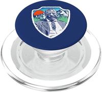 Retro Teddy Roosevelt Vintage Tree & Mountains Badge PopSockets PopGrip for MagSafe