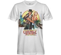 Retro Tees Ladies Crocodile Dundee Movie T-Shirt - White