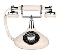 Retro Telephone,Antique Telephone, Retro Landline House Home Phone Handset, Corded Machine Golden Fashion 60s Classic Dial Desk with Dialler