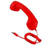 Retro Telephone Handset C - 3.5 mm Jack Retro Receiver, Vintage Wireless Telephone Handset | for Calls Meetings Work Laptop Office Home School Living Room