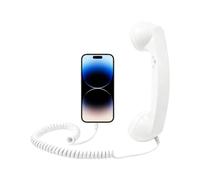 Retro Telephone Handset, Retro Type C Classic Comfortable Electronic Accessories, Old Telephone Handset, for Office, Travel, Calls, Home, Kitchen, Bedside, Bathroom, Bed