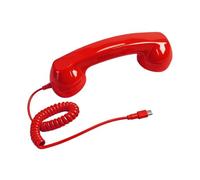 Retro Telephone Handset, USB C Phone Receiver with Speaker & Voice Pickup | Plug & play Type-C connection - no batteries or apps. One-key answer, 21x6.2x5cm, 160g, Ideal for office, home