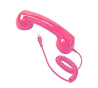 Retro Telephone Handset, USB C Phone Receiver with Speaker & Voice Pickup | Plug & play Type-C connection - no batteries or apps. One-key answer, 21x6.2x5cm, 160g, Ideal for office, home