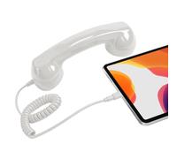 Retro Telephone Handset, USB C Phone Receiver with Speaker & Voice Pickup | Plug & play Type-C connection - no batteries or apps. One-key answer, 21x6.2x5cm, 160g, Ideal for office, home