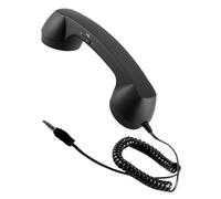 Retro Telephone Handset with Microphone - Vintage Wired Handheld Receiver for Video Conferences, Meetings and Office Use | Universal Compatible with Smartphones, Laptops