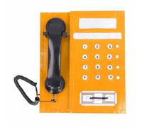 Retro Telephone Model, Vintage Telephone Model Simulation, Old Fashioned Desk Phone Replica Decor with Metal Construction, for Home Office Living Room Decor, Photography Props and (Yellow)