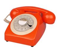 Retro Telephone, Rotary Dial Vintage Corded Telephone, Analog Landline Telephone, Desk Phone, Classic Home/Office Telephone,Gray