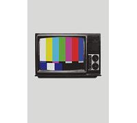 Retro Television: 6x9 Lined Writing Notebook Journal, 120 Pages