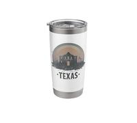 Retro Texas Skyline Vintage Souvenir Stainless Steel Insulated Tumbler