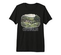 Retro The Cotswolds Landscape Vintage Souvenir Premium T-Shirt