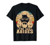 Retro The Dad Abides Funny Dad Daddy Father's Day T-Shirt