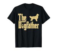 Retro The Dog Father, Golden Retriever Lover Dog Dad Meme T-Shirt