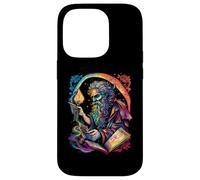 Retro The Hermit Tarot Card Occult Gothic Creepy Colorful Case for iPhone 14 Pro