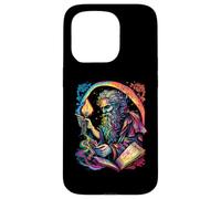 Retro The Hermit Tarot Card Occult Gothic Creepy Colorful Case for iPhone 15 Pro