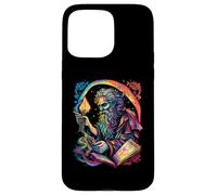 Retro The Hermit Tarot Card Occult Gothic Creepy Colorful Case for iPhone 15 Pro Max