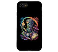 Retro The Hermit Tarot Card Occult Gothic Creepy Colorful Case for iPhone SE (2020) / 7 / 8