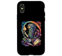 Retro The Hermit Tarot Card Occult Gothic Creepy Colorful Case for iPhone X/XS