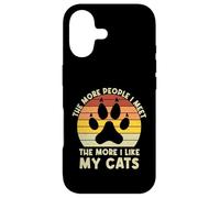 Retro The More People I Meet The More I Like My Cats funny Case for iPhone 17