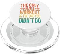 Retro The Only Bad Workout Is The One You Didnt Do PopSockets PopGrip for MagSafe