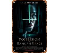 Retro The Possession of Hannah Grace (#3 of 3) Metal Sign Vintage Look Kitchen Signs Wall Decor Death is only the beginning 2018 Movie Poster Bar Decorations Funny Tin Art Plaques 8x12 Inch